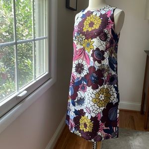 Ann Taylor sleeveless floral dress size 4